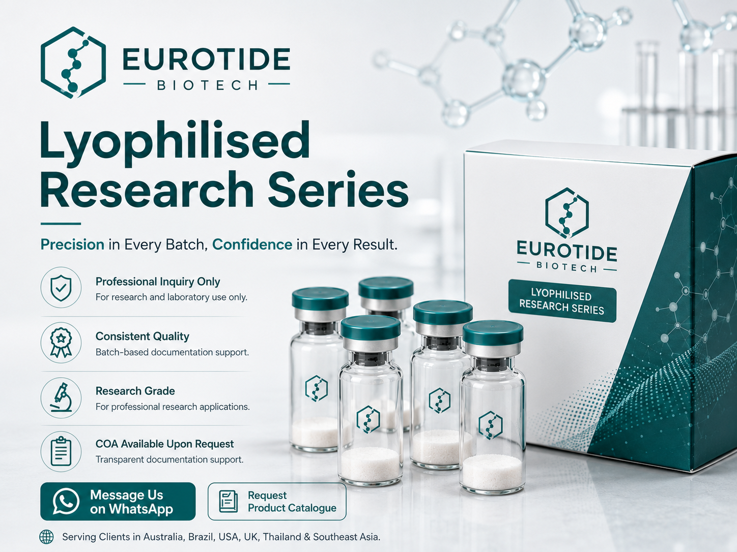 Eurotide Biotech lyophilised research series